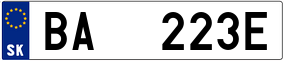 Truck License Plate
